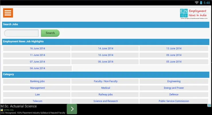 Employment News in India android App screenshot 4